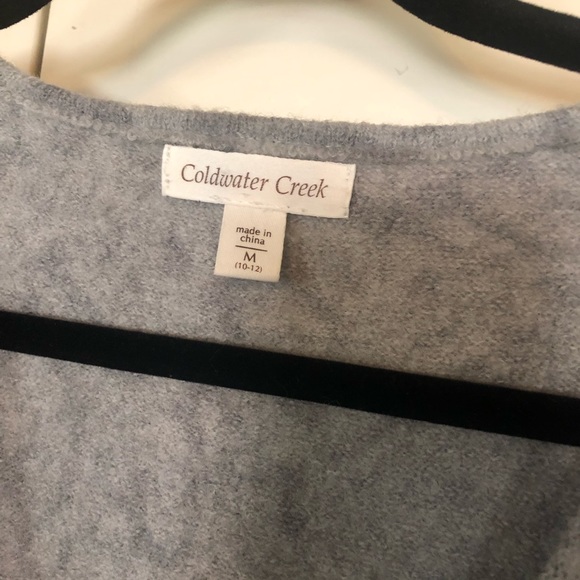 Coldwater Creek Wool Vest Gray SZ M (10-12) R1 - Picture 4 of 5